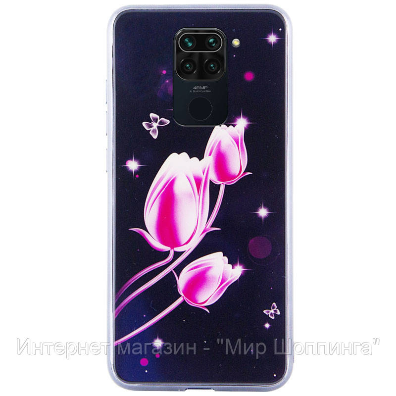 

Уценка TPU+Glass чехол Fantasy с глянцевыми торцами для Xiaomi Redmi Note 9 / Redmi 10X