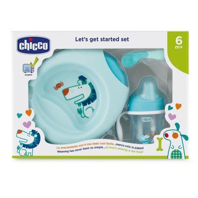 

Набор детской посуды Chicco Meal Set 6 м+ голубой (16200.20