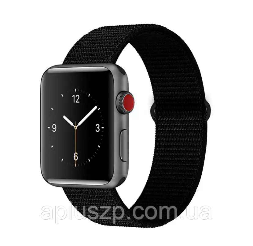 

Нейлоновый браслет для Apple Watch серии 6/5/4/3/SE 42mm / 44mm #07 Dark Black