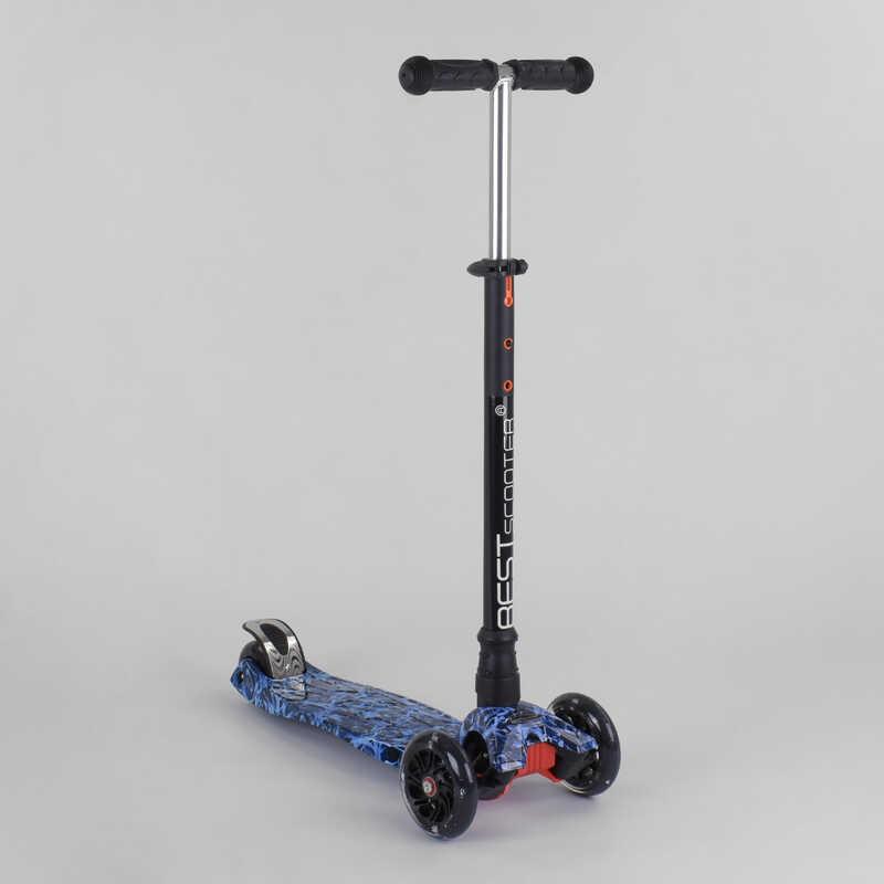 

Самокат 779-1531 MAXI "Best Scooter" (1) пластмассовый, 4 колеса PU, СВЕТ, трубка руля алюминиевая, d=12см, в