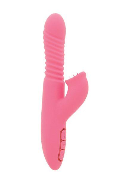

Вибромассажер с поступательными движениями HEATING THRUSTER, Pink