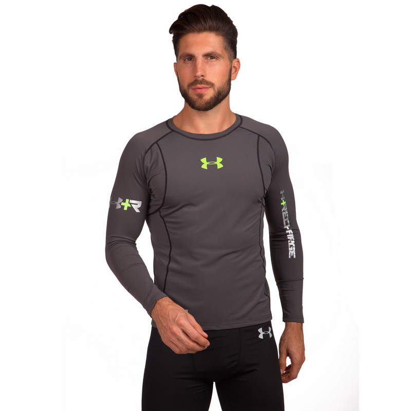 

Рашгард футболка компрессионная UNDER ARMOUR серая 8392, XL, Серый