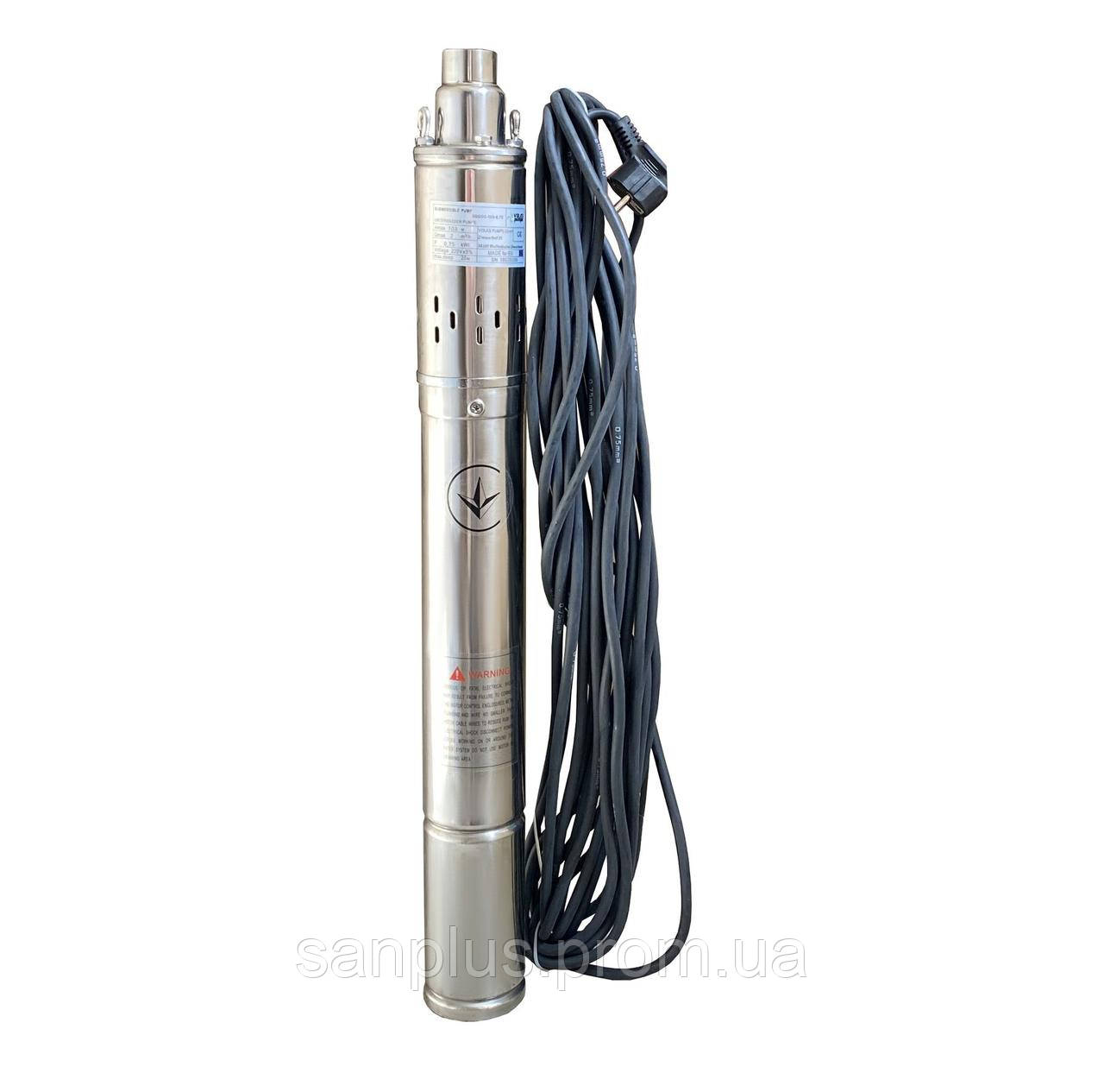 

Насос свердловинний шнековий VOLKS pumpe 3QGD 2-103-0.75кВт 3 дюйми + кабель 15м