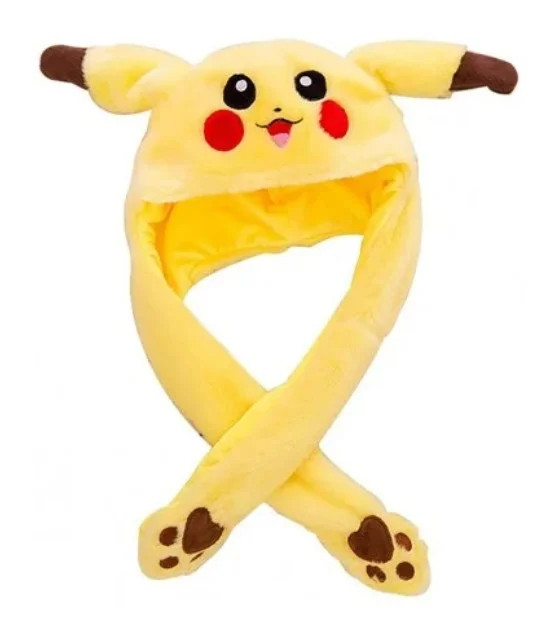 

Светящаяся шапка Pikachu toys с двигающими ушками, желтая, 55х28х40см, шапка, Желтый