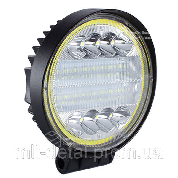 

Фара LED круглая 72W (42 диода) + LED кольцо, Черный