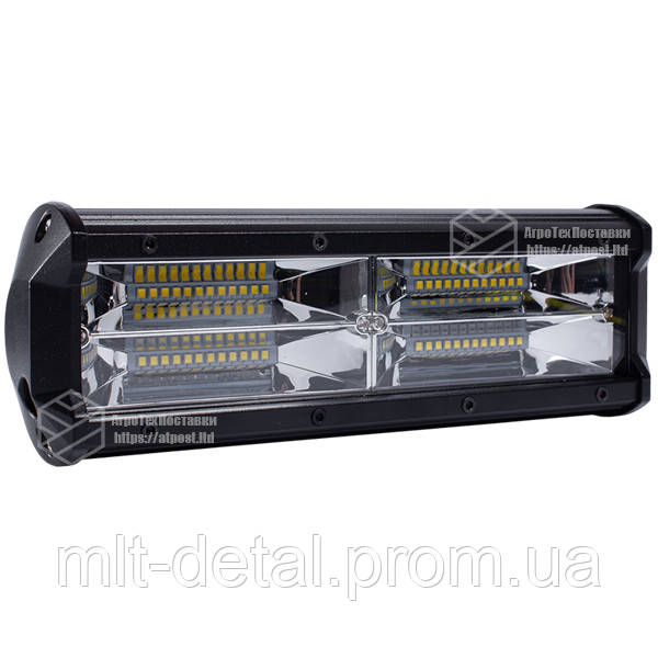 

Фара LED прямоугольная 144W 6000K (48 диодов) (24см х 8см х 6см), Черный