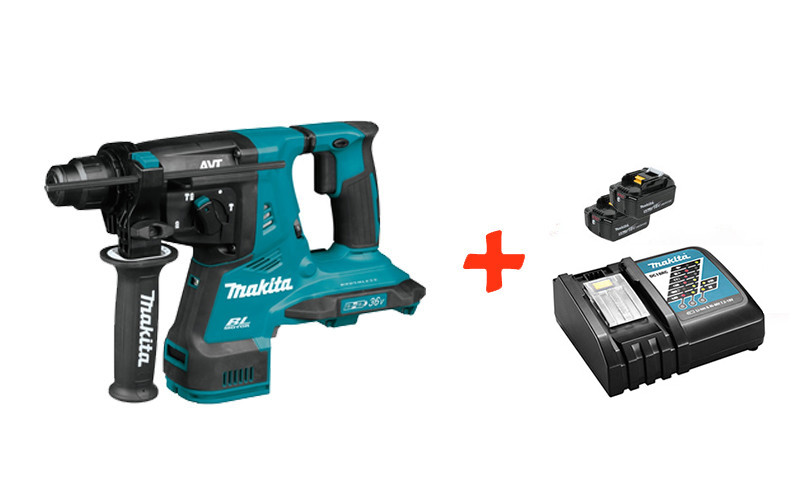 

Аккумуляторный перфоратор Makita DHR282ZU+2 акк.18V 5 Ah+быстрозарядное ЗУ (DHR282RT2)