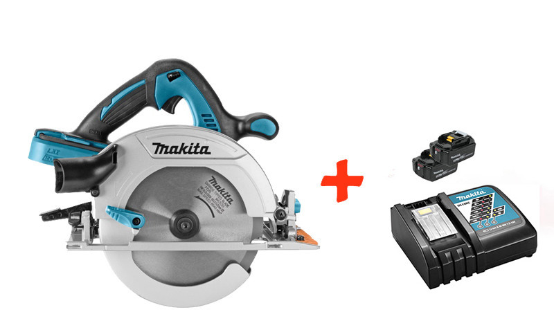 

Аккумуляторная дисковая пила Makita DHS710Z+2 акк.18V 5 Ah+быстрозарядное ЗУ (DHS710RT2)