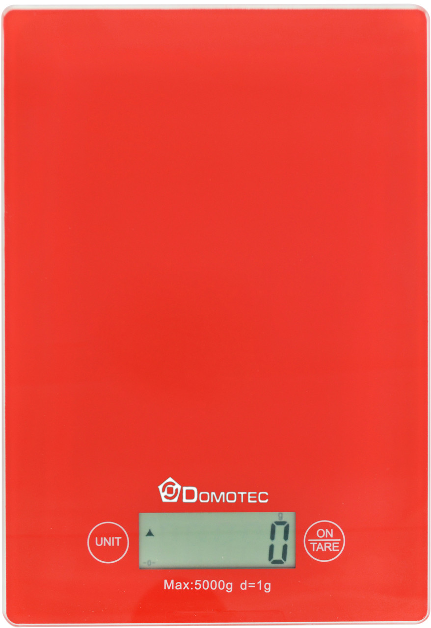 

Электронные кухонные весы Domotec MS-912 до 5 кг Red (3273)