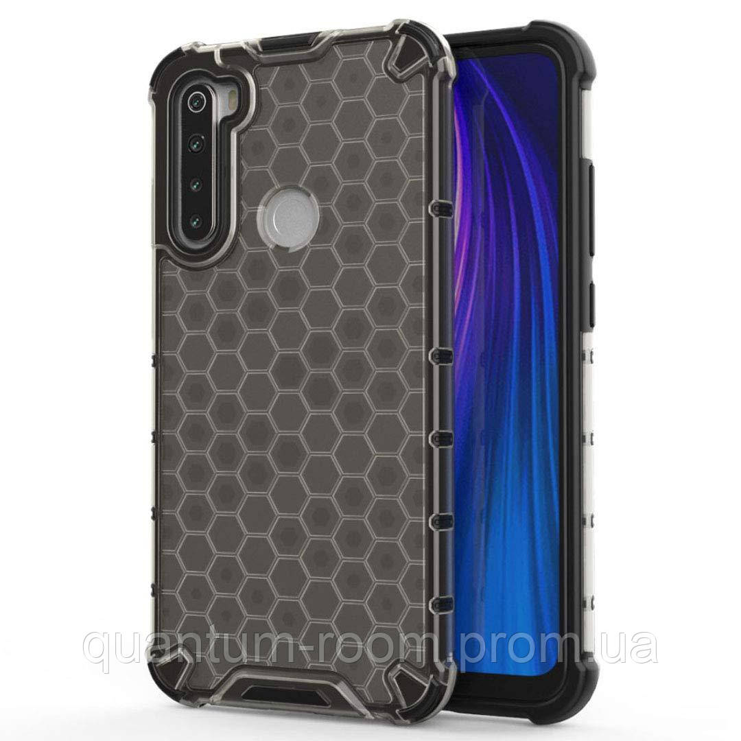 

Ударопрочный чехол Honeycomb для Xiaomi Redmi Note 8 Черный