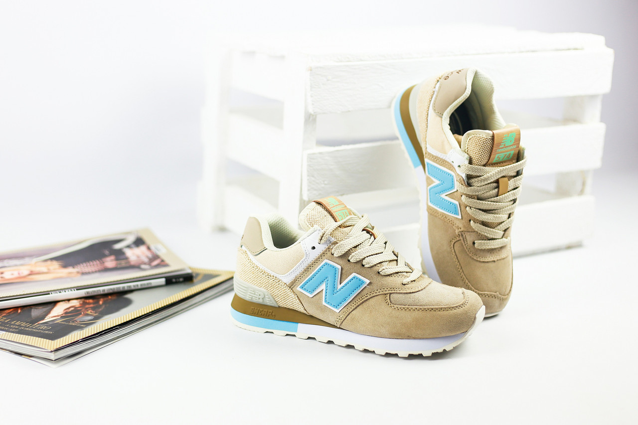 

Женские кроссовки New Balance 574 замшевые 38