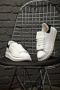 Кросівки жіночі чоловічі Alexander McQueen Black/White, фото 4