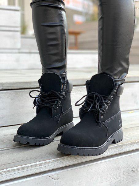 

Женские ботинки Timberland Black Fur, нубук 37