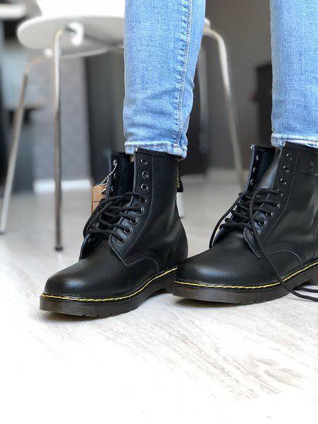 

Женские ботинки зимние с мехом Dr. Martens 37, Черный