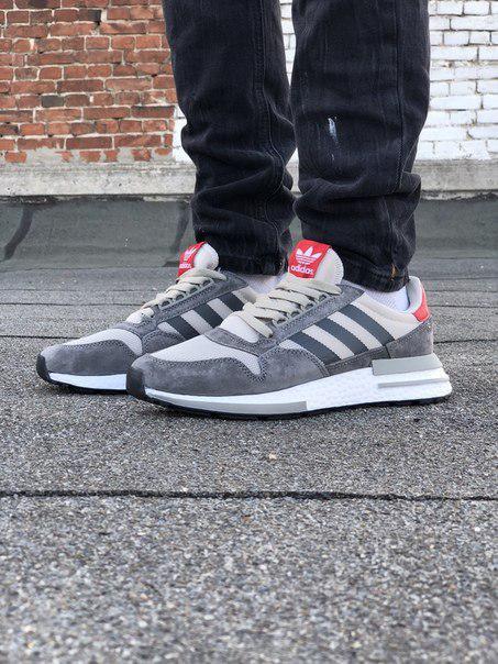 

Мужские серые кроссовки ADIDAS ORIGINALS ZX 500 RM 45