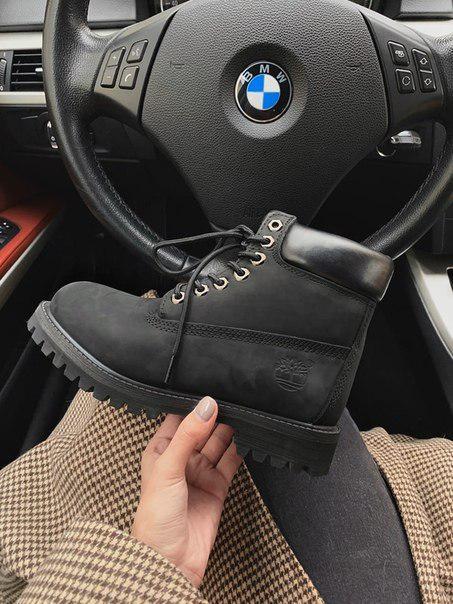 

Женские ботинки Timberland black с мехом 38