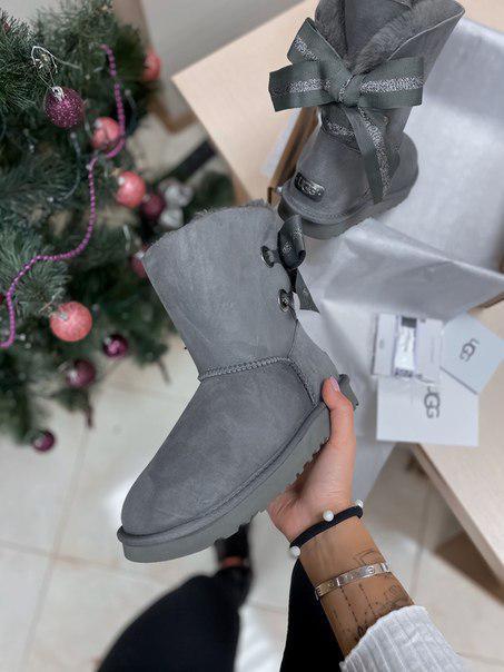 

Женские угги с бантом UGG Grey high 37