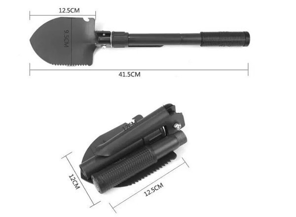 

Туристическая складная лопата Shovel с чехлом 4 в 1, с чехлом