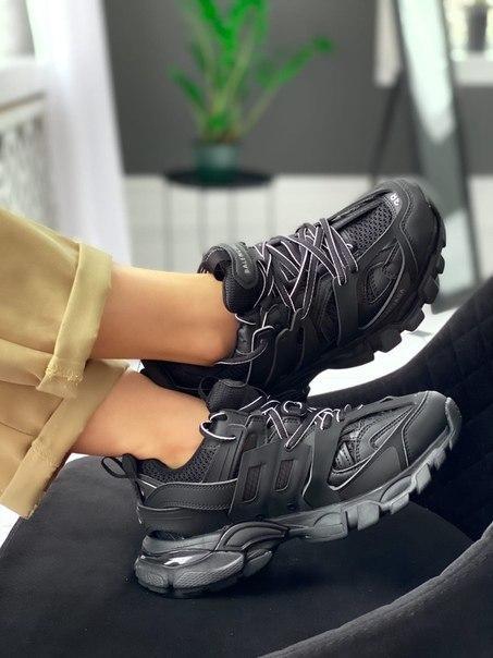 

Женские стильные кроссовки Balenciaga Track Trainer, два цвета 38, Черный