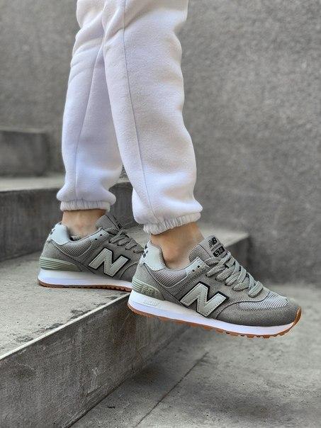 

Женские кроссовки New Balance 574 из замша (три модели) 40, Серый