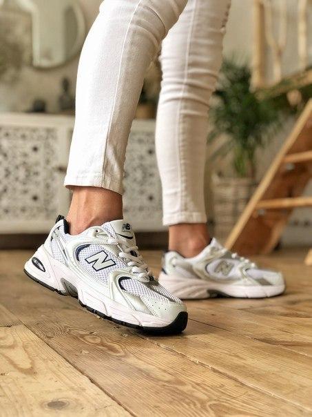 

Стильные кроссовки New Balance топ качество, Белый