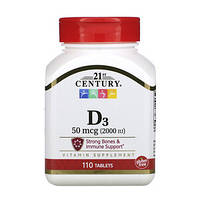 Vitamin D3 2000 IU 21st Century, 110 таблеток
