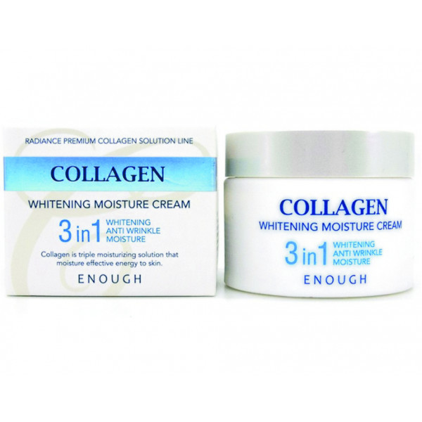 

Крем для лица увлажняющий с отбеливающим эффектом 3в1 Enough Collagen Whitening Moisture Cream 3 in 1