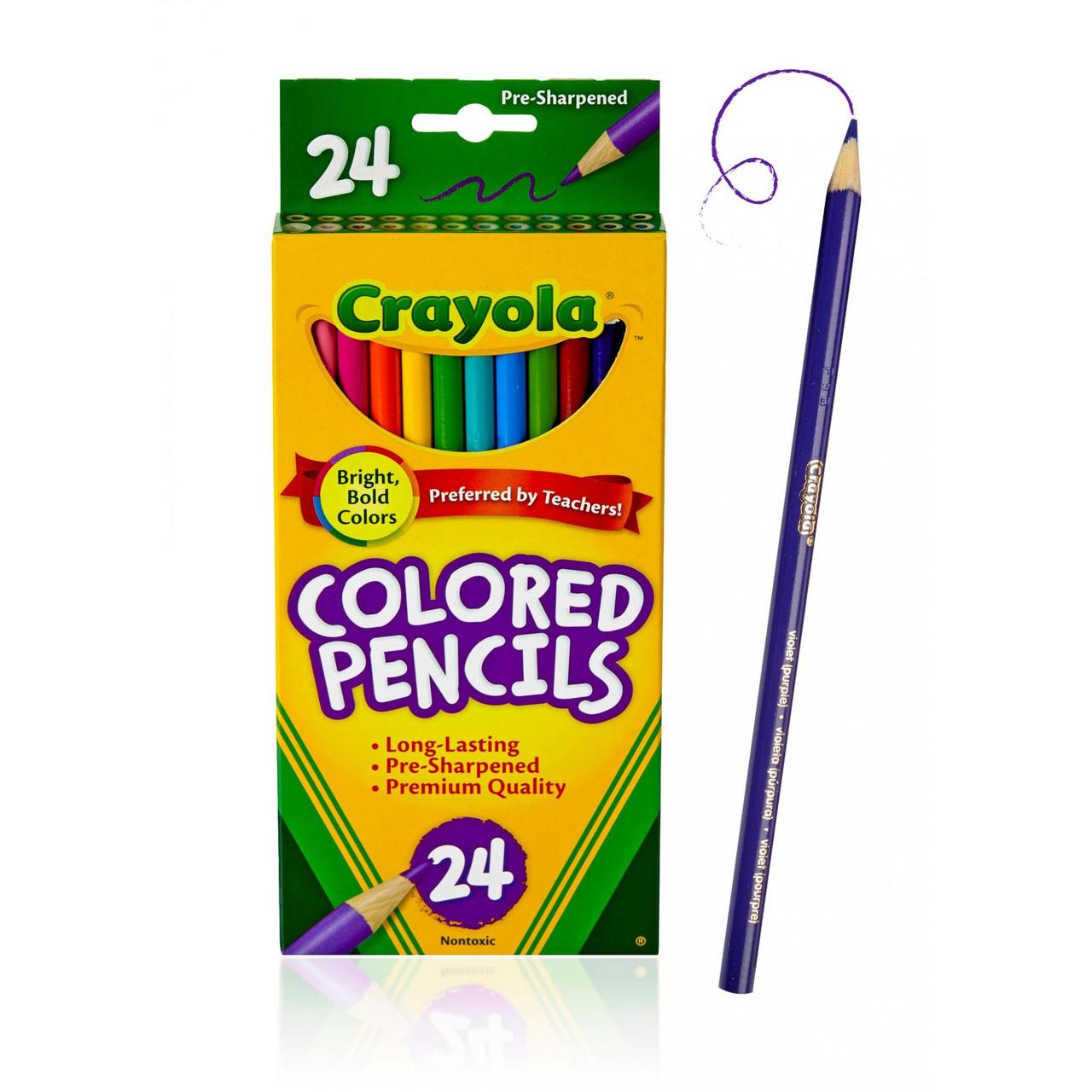 Цветные карандаши Крайола CRAYOLA Colored Pencils 24 шт.