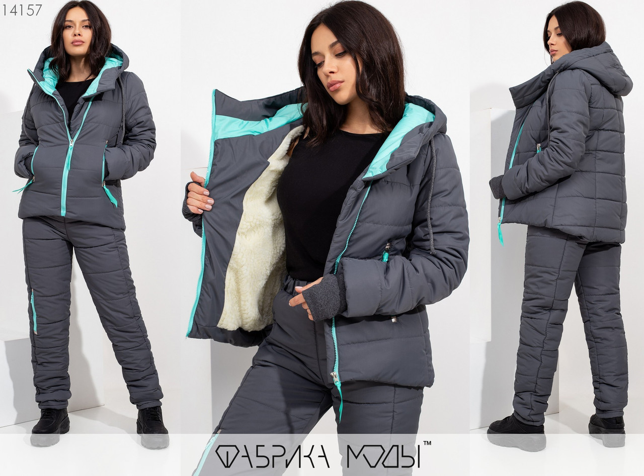 

Лыжный костюм женский (4 цвета) - LC/-221 50/52, графит, Черный