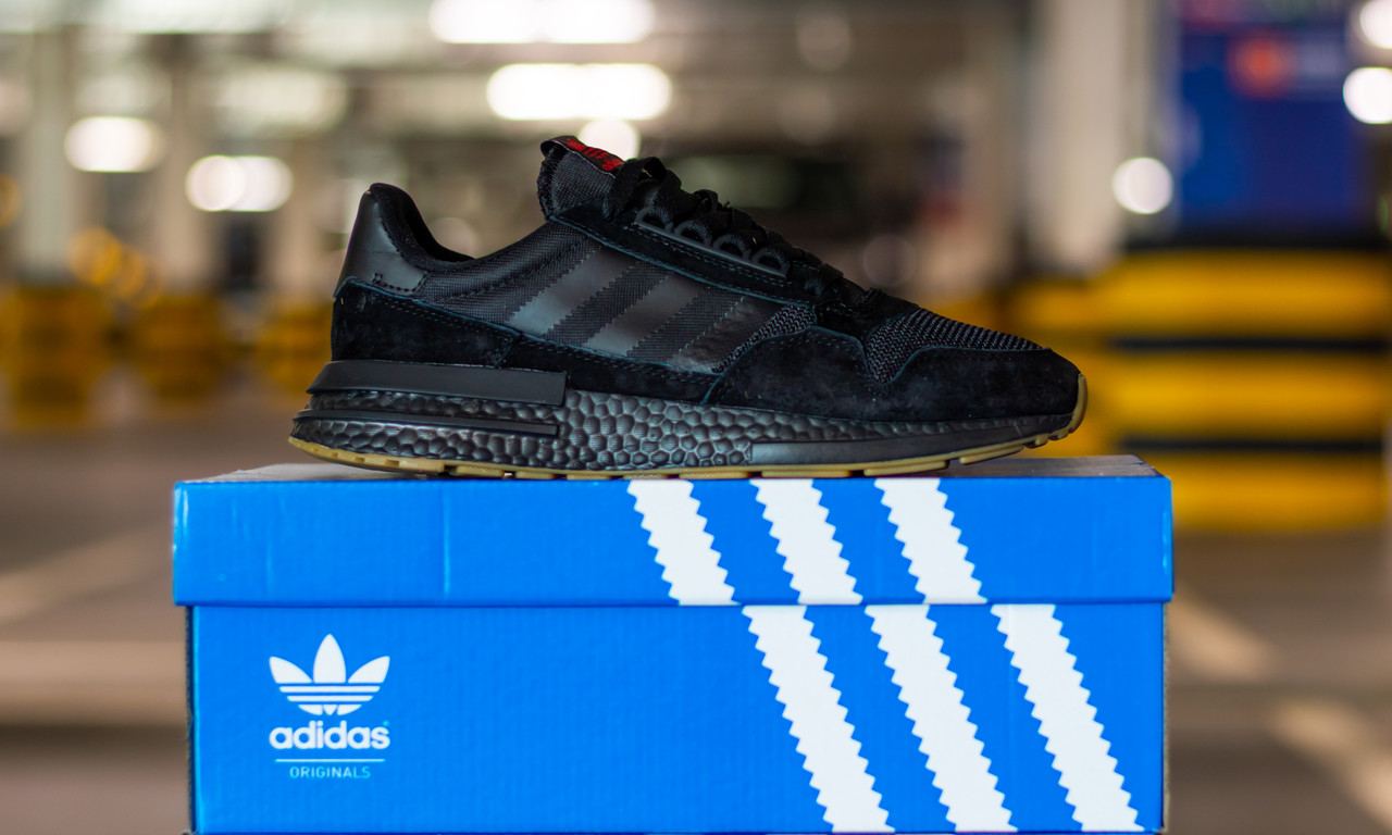 

Кроссовки мужские Adidas ZX 500 Black Адидас зх 500 Черные Размер 44, Черный