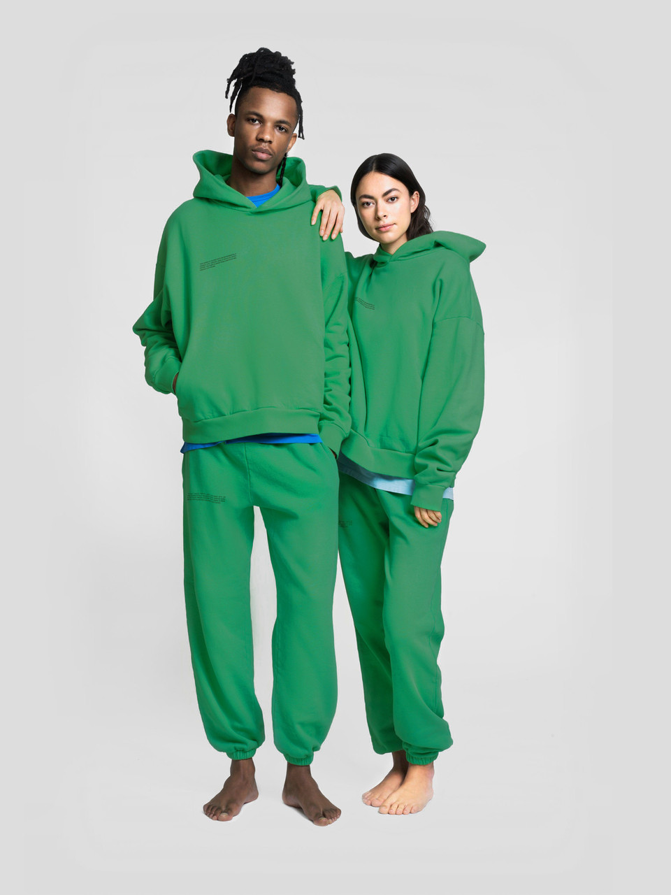 

Облегченный мужской oversized костюм из хлопка The Pangaia Organic Cotton Suit Marine Green зеленый, Зелёный