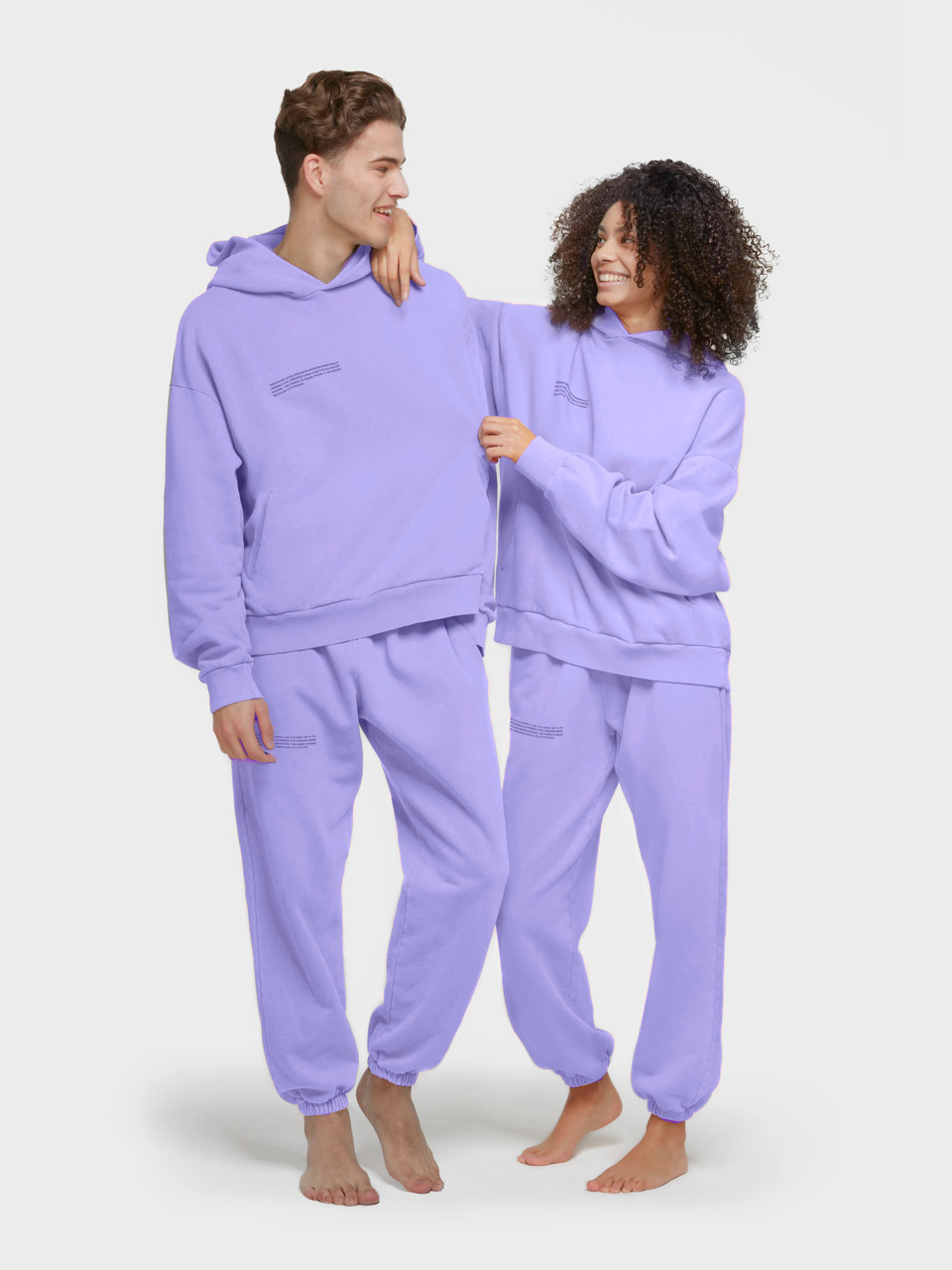 

Облегченный мужской oversized костюм из хлопка The Pangaia Organic Cotton Suit Orchid Purple нежно-фиолетовый