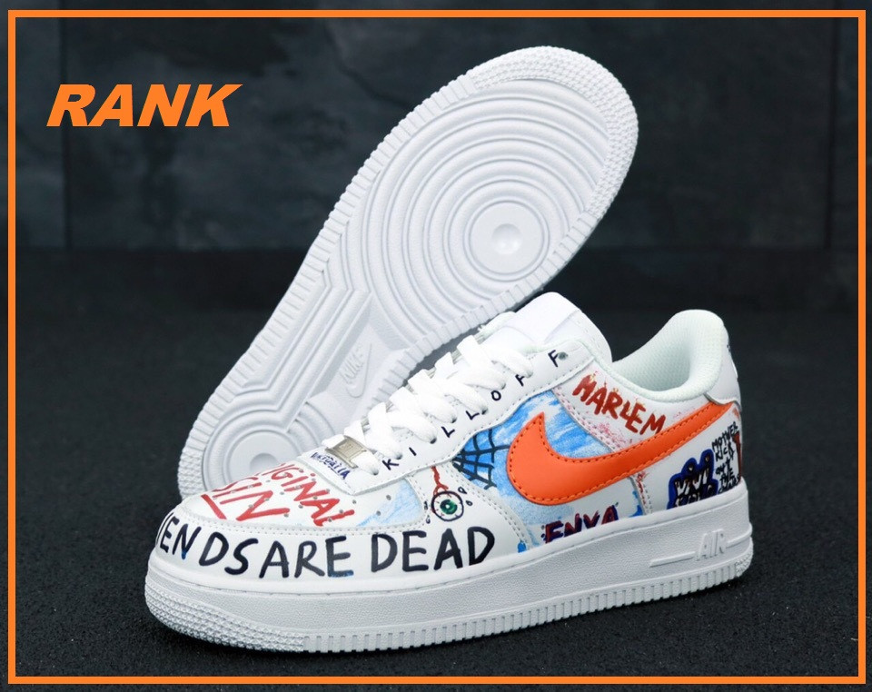 

Кроссовки мужские Nike Pauly x Vlone Pop Air Force 1 в стиле Найк Аир Форс 1 Кросівки чоловічі Найк Аір Форс 45, Белый