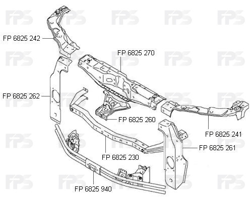 

Передняя панель Suzuki Grand Vitara 06-, вертикальная правая (FPS) 5811065J00