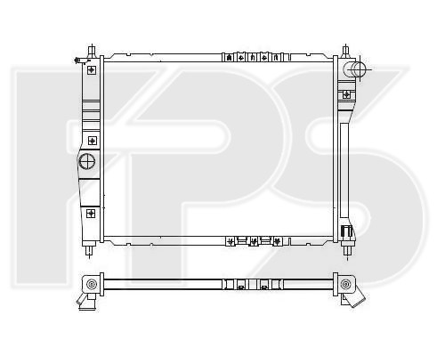 

Радиатор охлаждения двигателя Daewoo Lanos 98-, Daewoo Nexia 98- двиг. 1.5 МКПП без кондиционера (FPS)