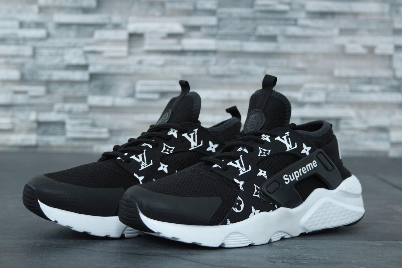 

Женские черные Кроссовки Nike Air Huarache Supreme Louis Vuitton, Черный