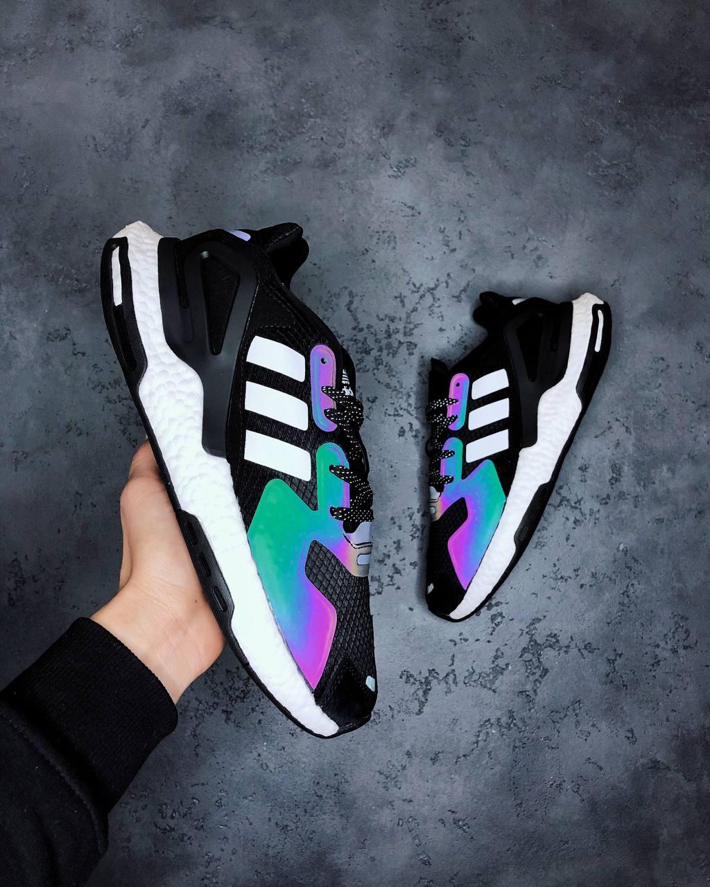 

Мужские кроссовки Adidas EQT Black White Reflective / Адидас Эквипмент Черные Белые Рефлектив 41, Белый