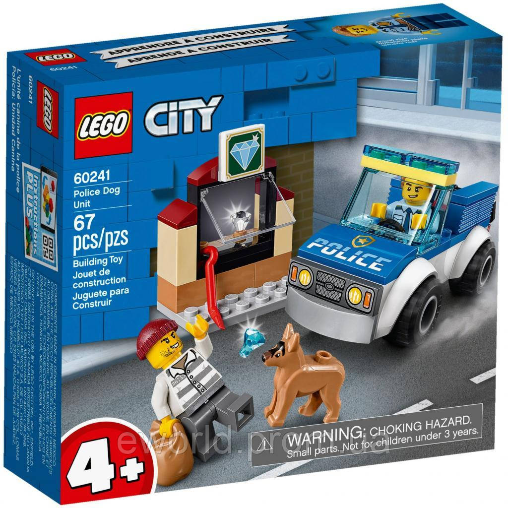 

Конструктор LEGO City Police Полицейский отряд с собакой 67 деталей (60241)