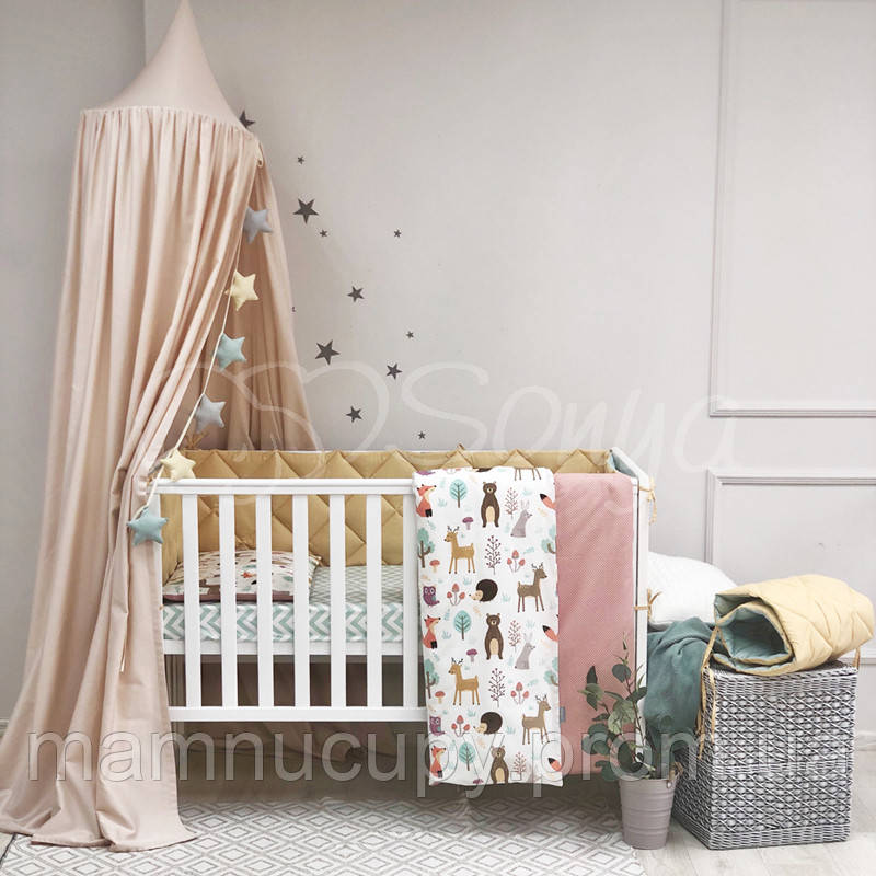 

Комплект постельного белья в стандартную кроватку Baby Mix Лесные звери ТМ «Маленькая Соня»