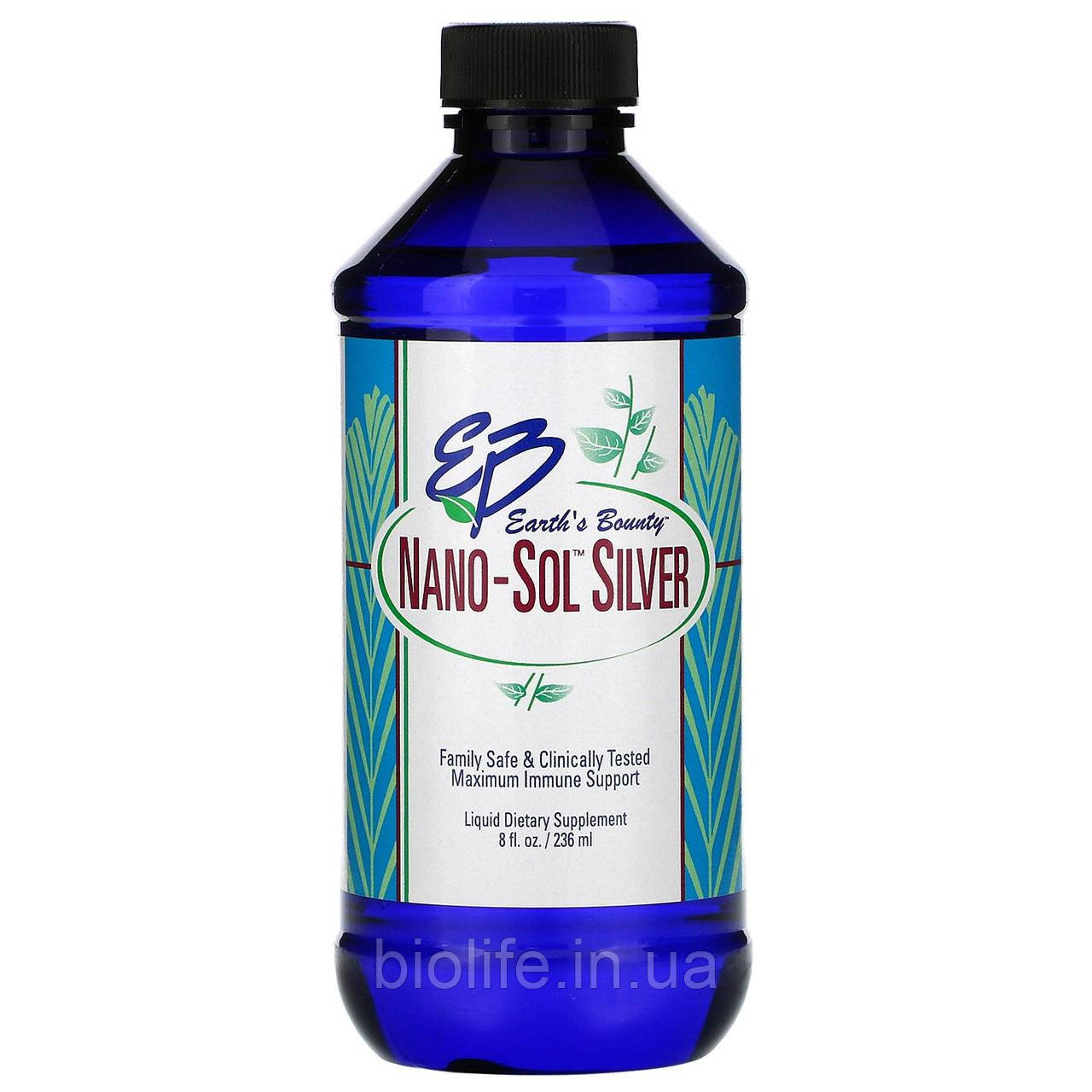 

Earth's Bounty, Nano- Sol Silver, 8 fl oz (236 ml)