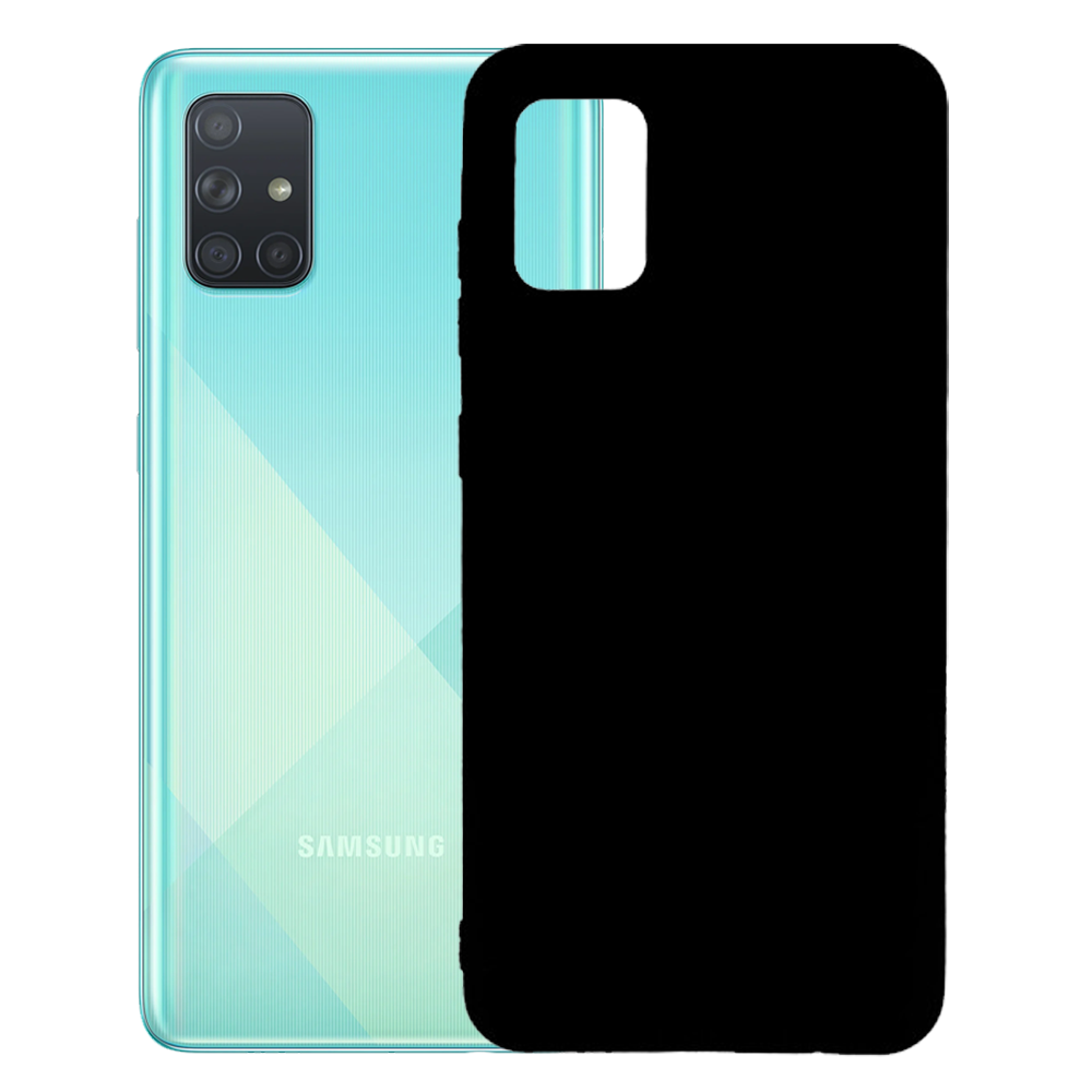 

Чехол для Samsung A71 2020 A715 силиконовый Full Cover Чорний