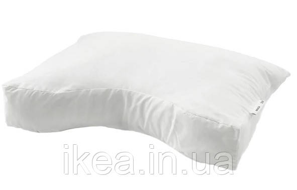 Эргономичная подушка, универсальная белая IKEA SKOGSLÖK 40x55 см ИКЕА  ШОГСЛЕК, цена 299 грн - Prom.ua (ID#1338879755)