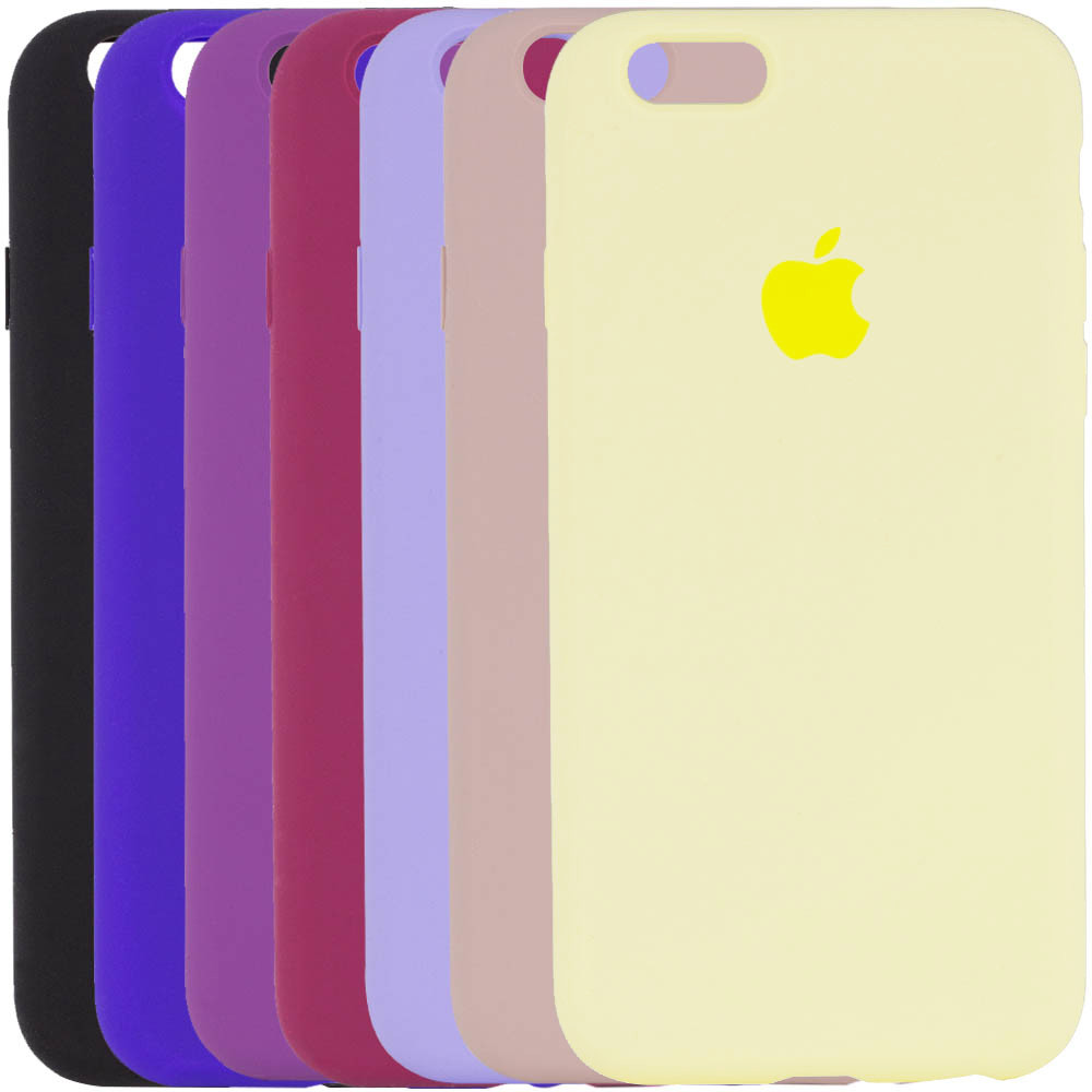 

Чехол Silicone Case Full Protective (AA) для Apple iPhone 6/6s (4.7") Оранжевый / Grapefruit