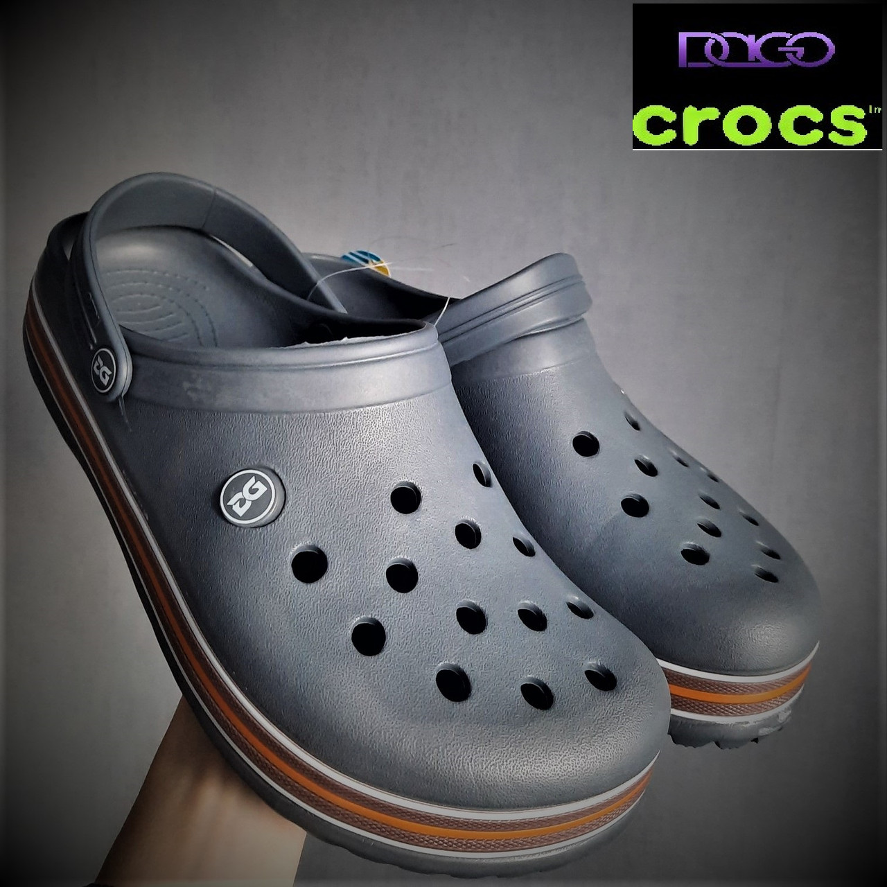 

Мужские кроксы, crocs, босоножки, шлепанцы, сандалии, сабо из ЭВА. Медицинская обувь. Серые