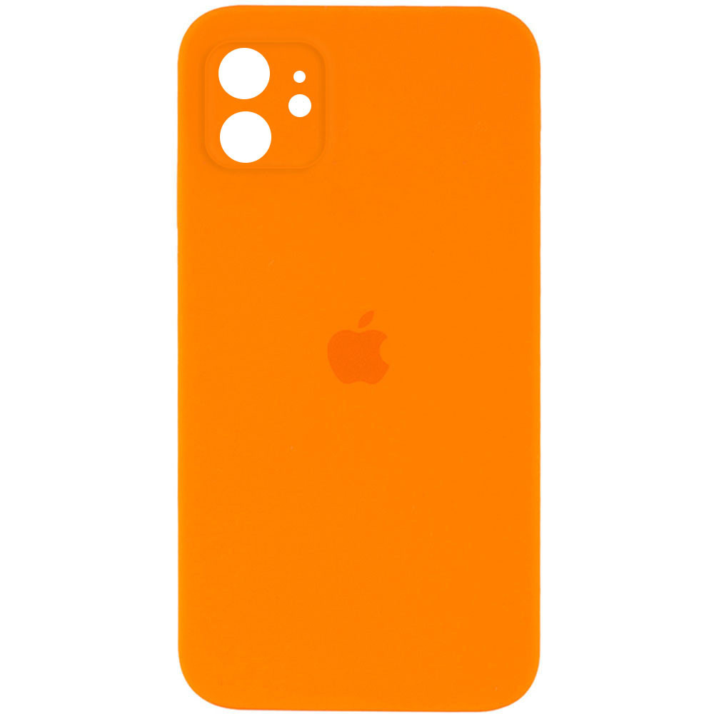 

Чехол Silicone Case Square Full Camera Protective (AA) для Apple iPhone 11 (6.1"), Оранжевый / bright orange