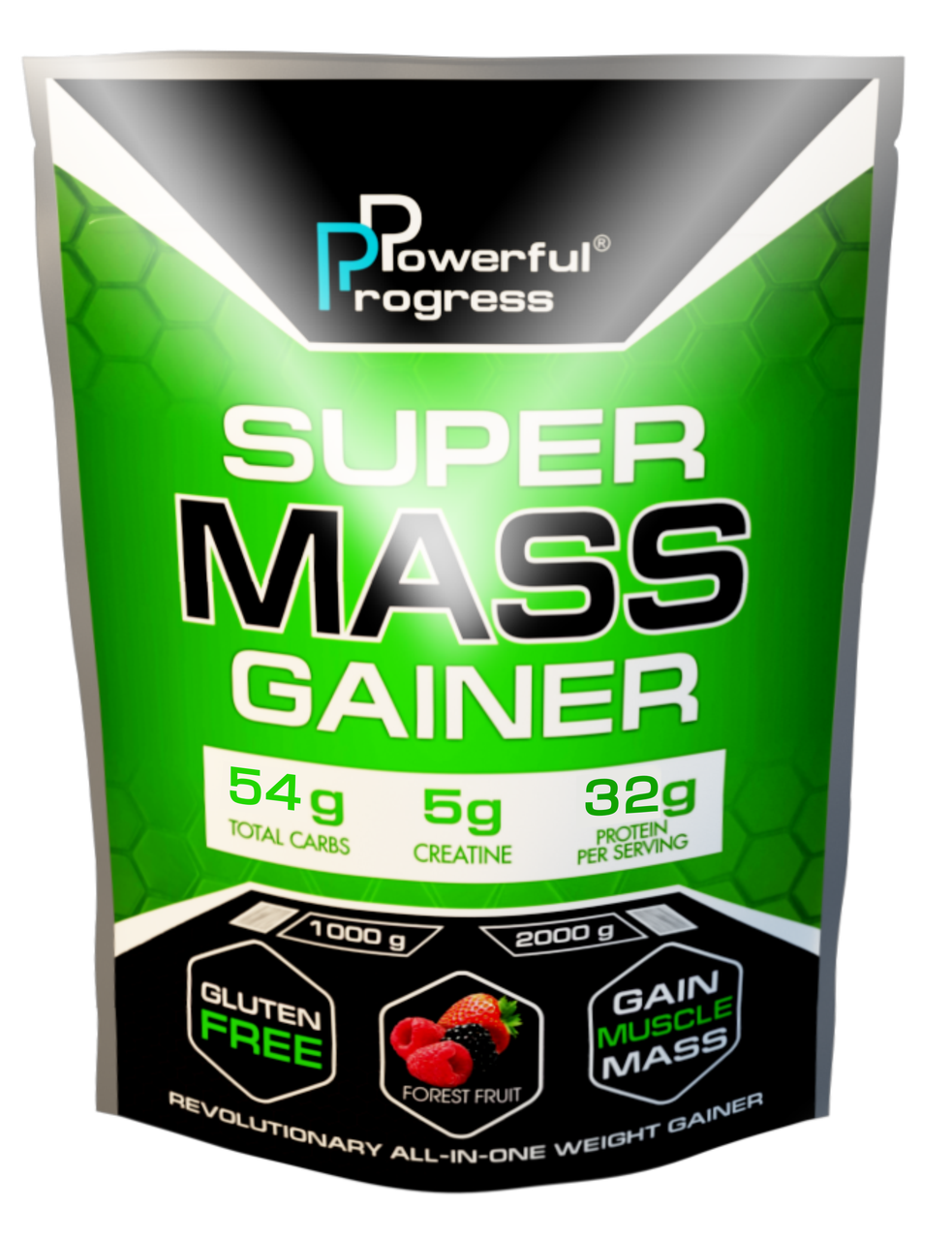 

Гейнер Powerful Progress Super Mass Gainer (1 kg) Клубника