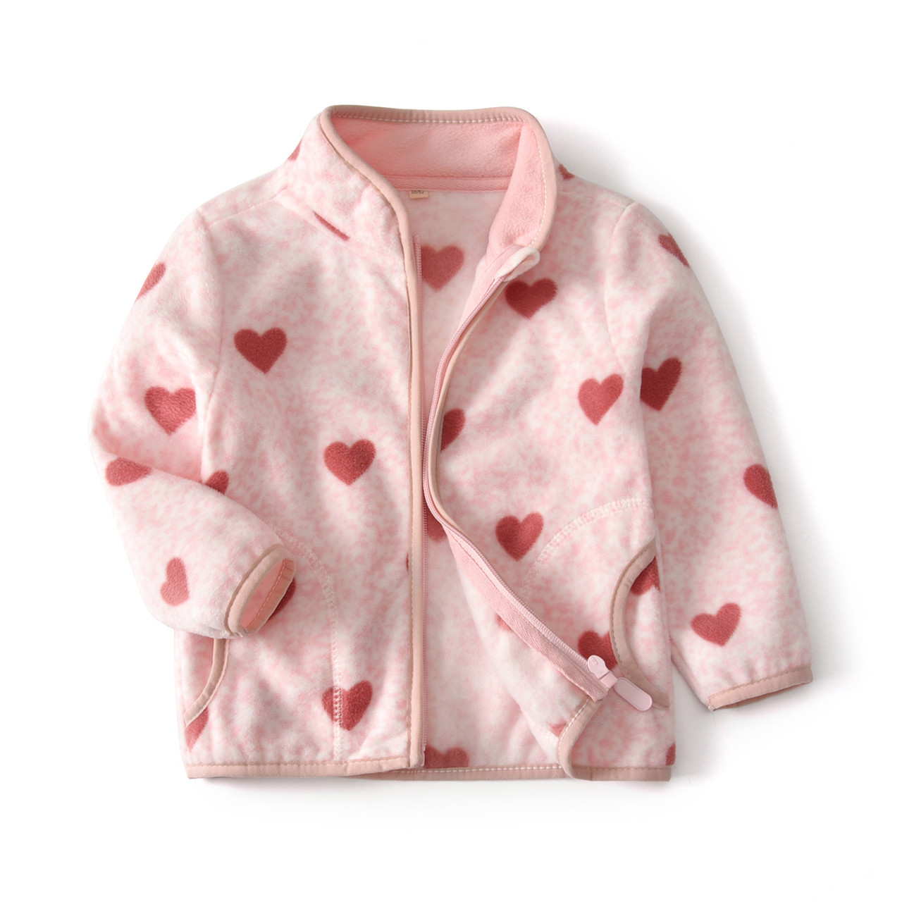 

Кофта для девочки флисовая Little heart Berni Kids (130), Розовый