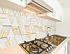 Панель кухонная, заменитель стекла с 3д текстурой стены, с двухсторонним скотчем 62 х 205 см, 1,2 мм, фото 3