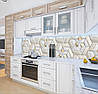 Кухонна плитка на кухонний фартух 3д цеглини стильною кладки, з двостороннім скотчем 62 х 205 см, 1,2 мм, фото 3