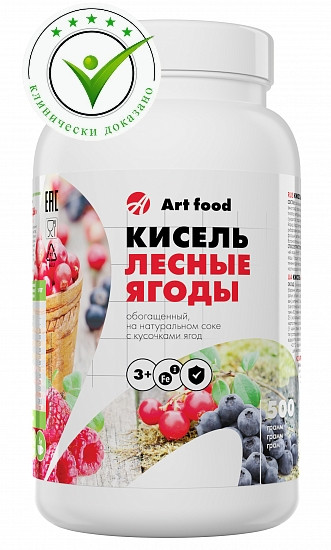 

Кисель "Лесные ягоды", 500г. на натуральном соке с кусочками ягод!